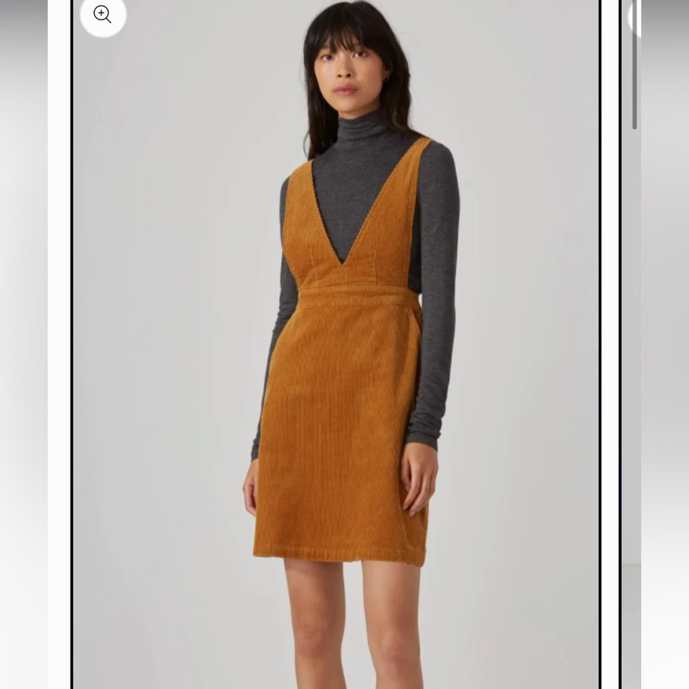 Frank & Oak Pinafore Corduroy Dress